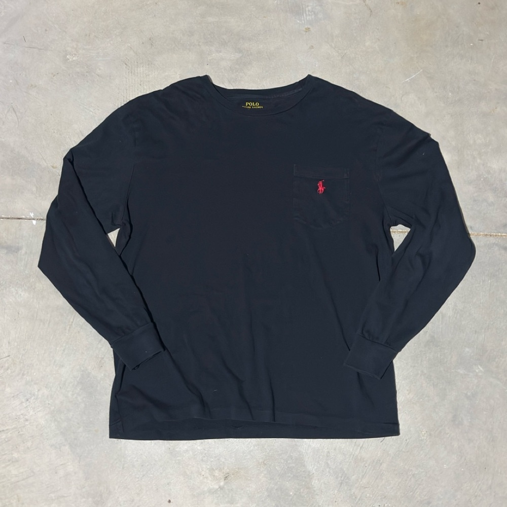 Polo by Ralph Lauren Men's Black Long Sleeve Shirt